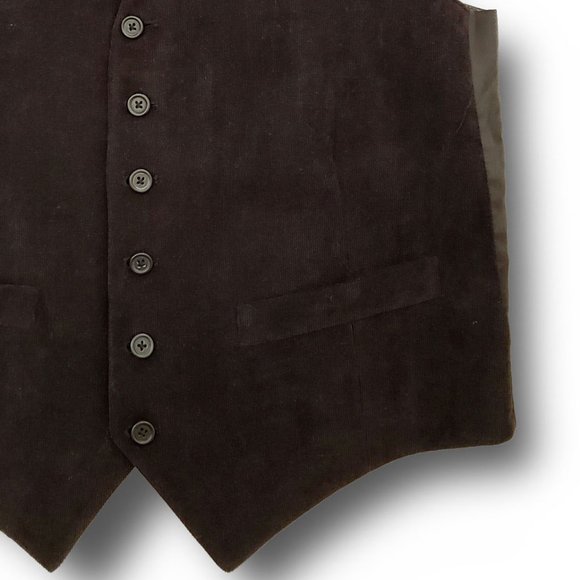 Axcess Men's Black Corduroy Vest Size S - Picture 8 of 10